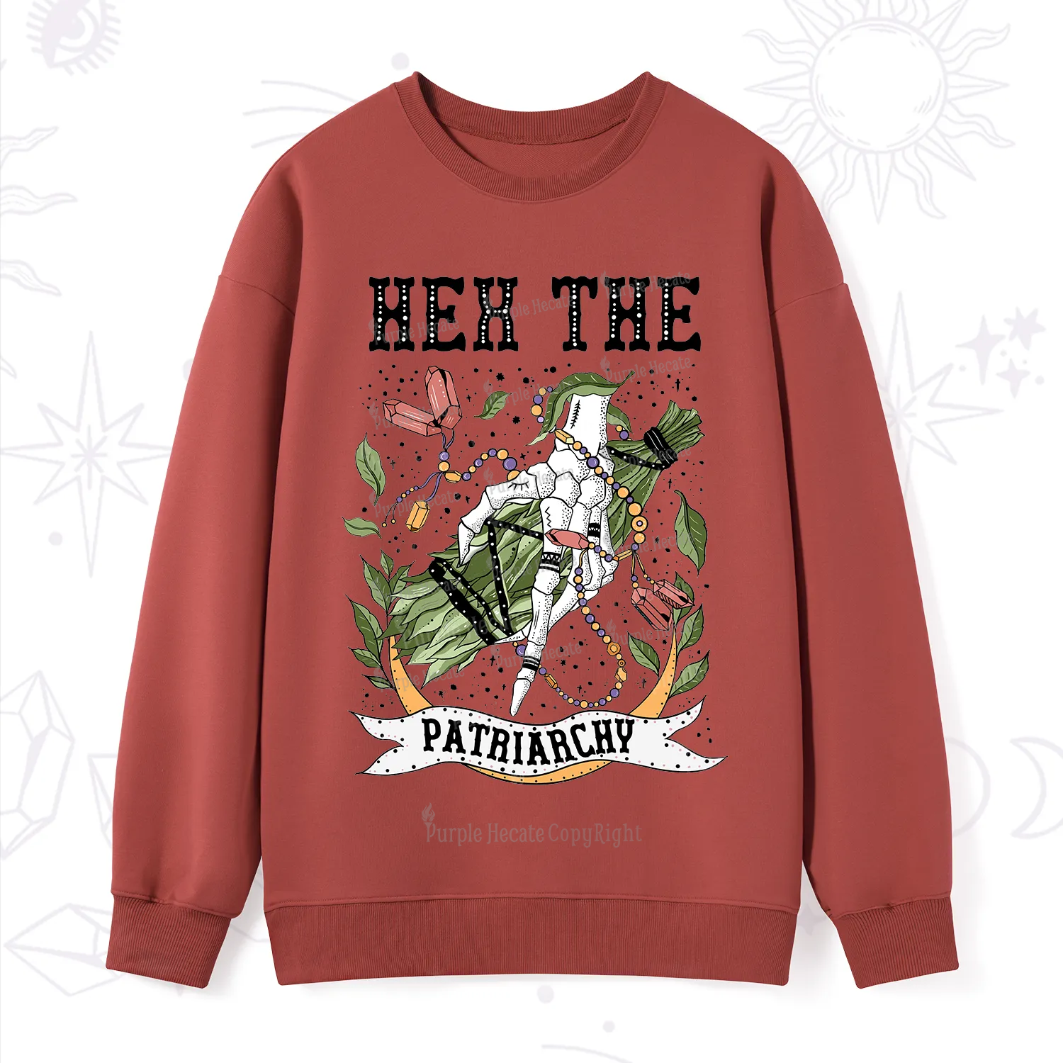 Purplehecate Heh The Patriarchy Sweatshirt
