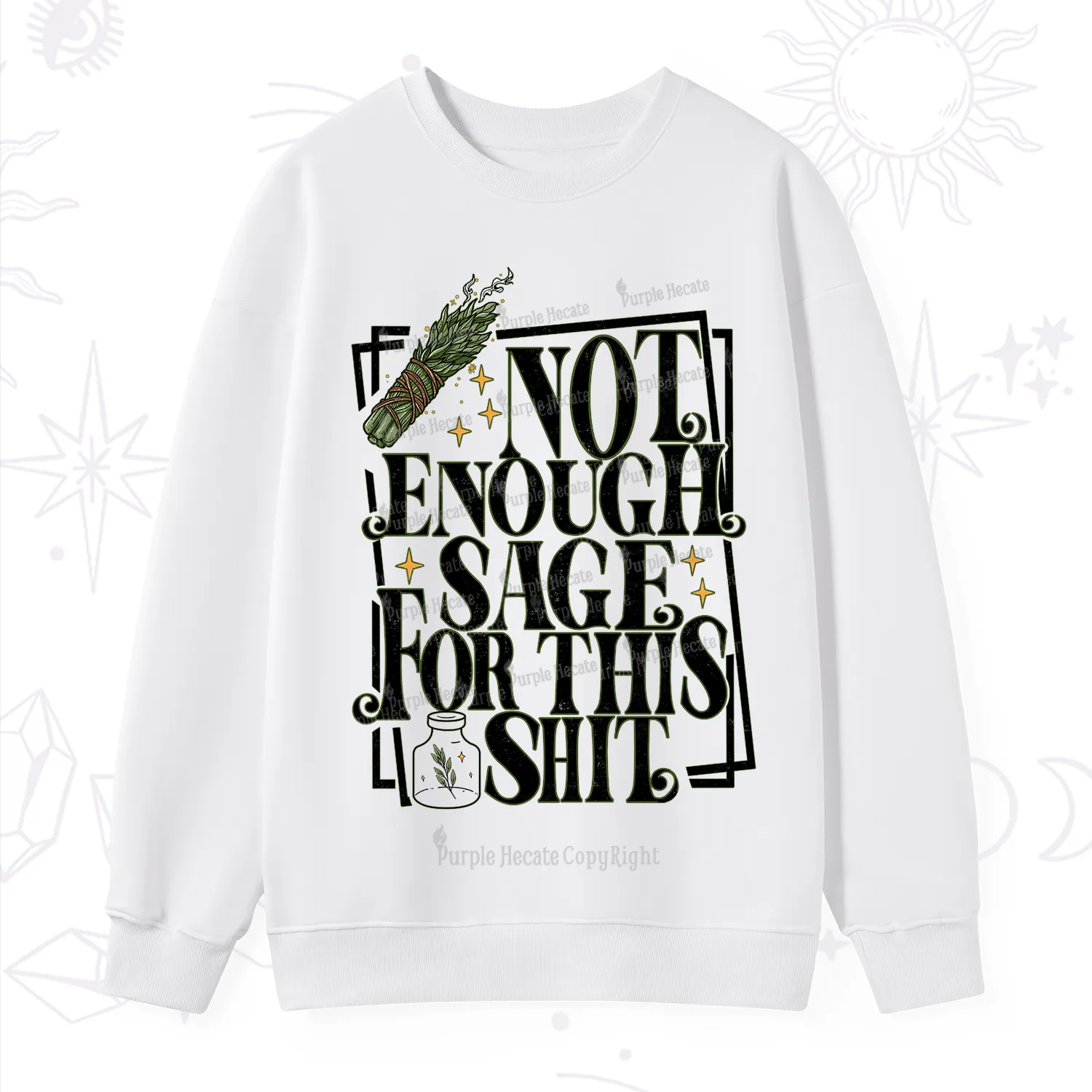 Purplehecate  Smudge for This Shit Sweatshirt