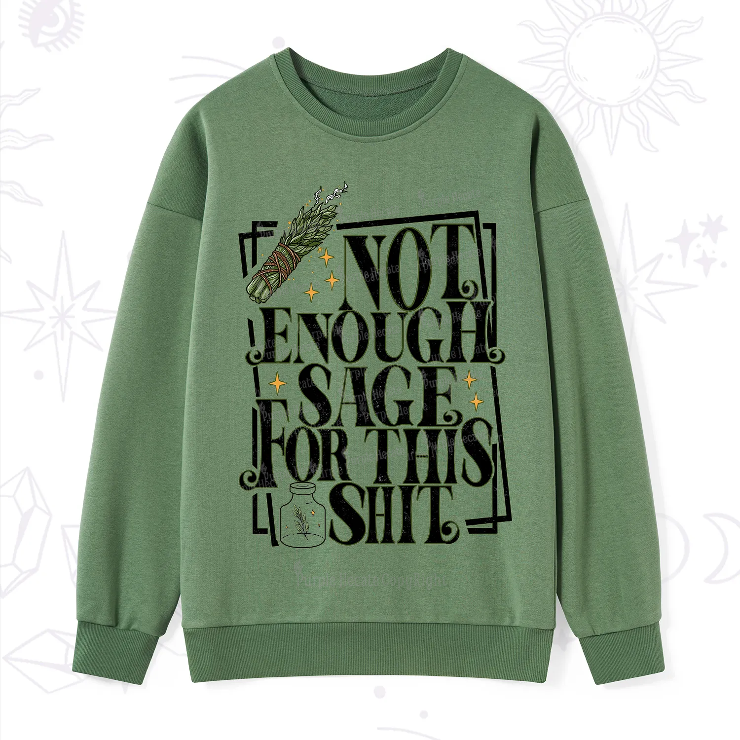 Purplehecate  Smudge for This Shit Sweatshirt