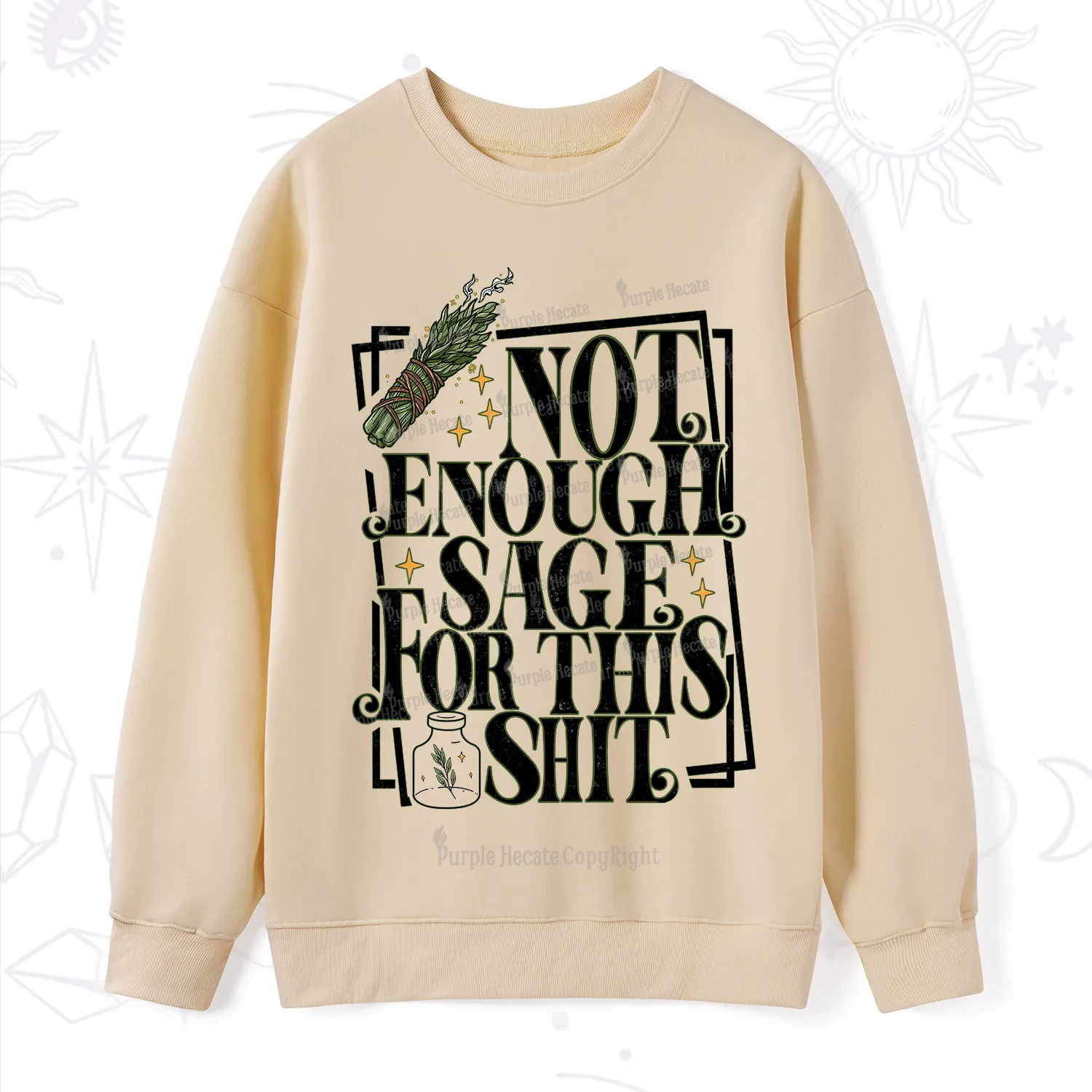 Purplehecate  Smudge for This Shit Sweatshirt