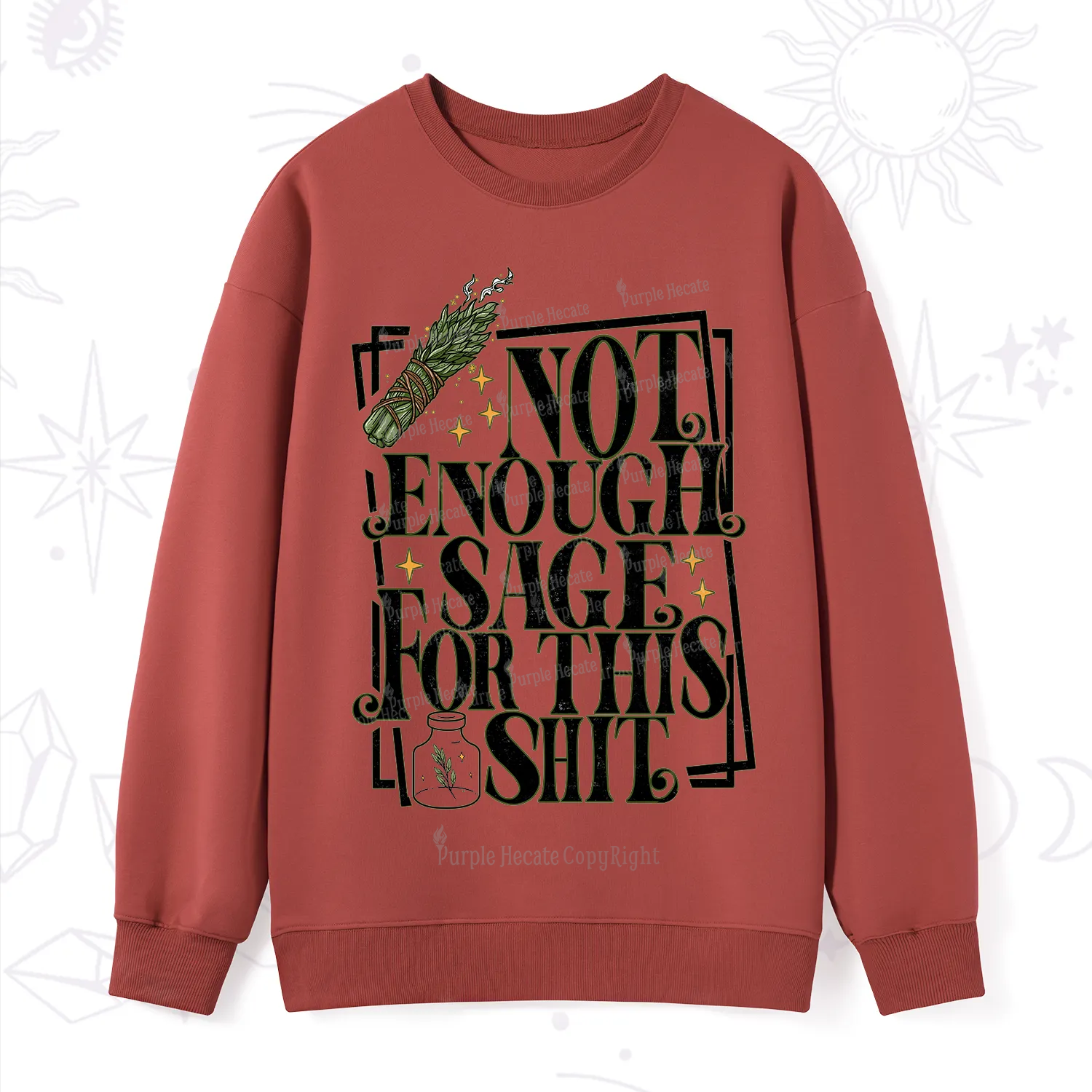 Purplehecate  Smudge for This Shit Sweatshirt