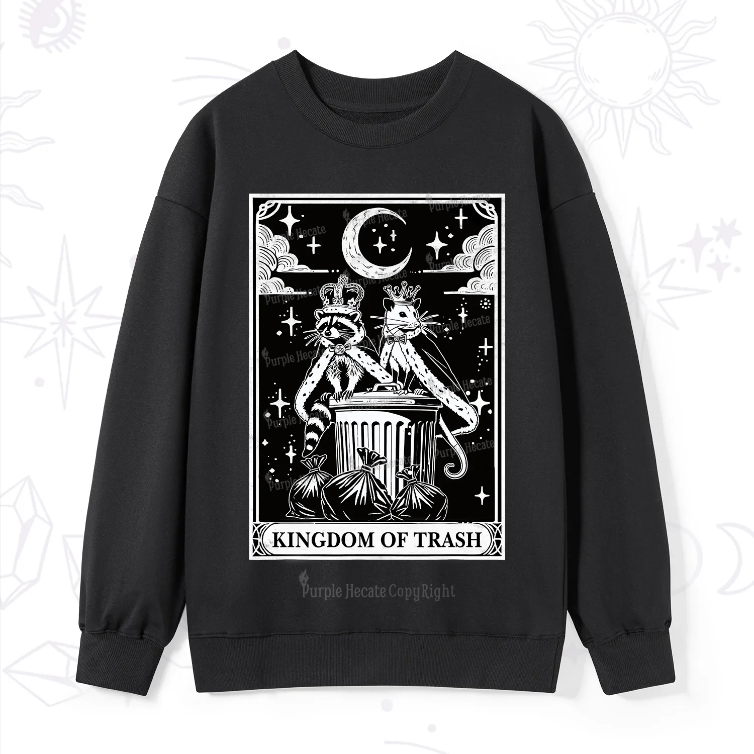 Purplehecate The Kingdom Of Trash Tarot Sweatshirt