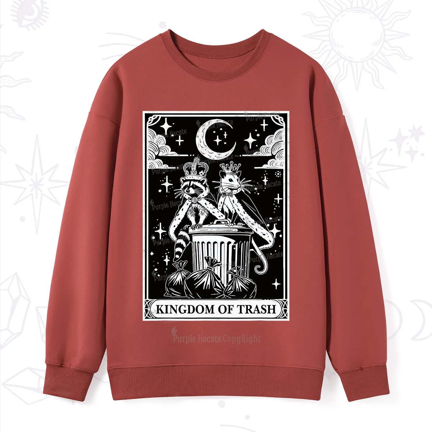 Purplehecate The Kingdom Of Trash Tarot Sweatshirt