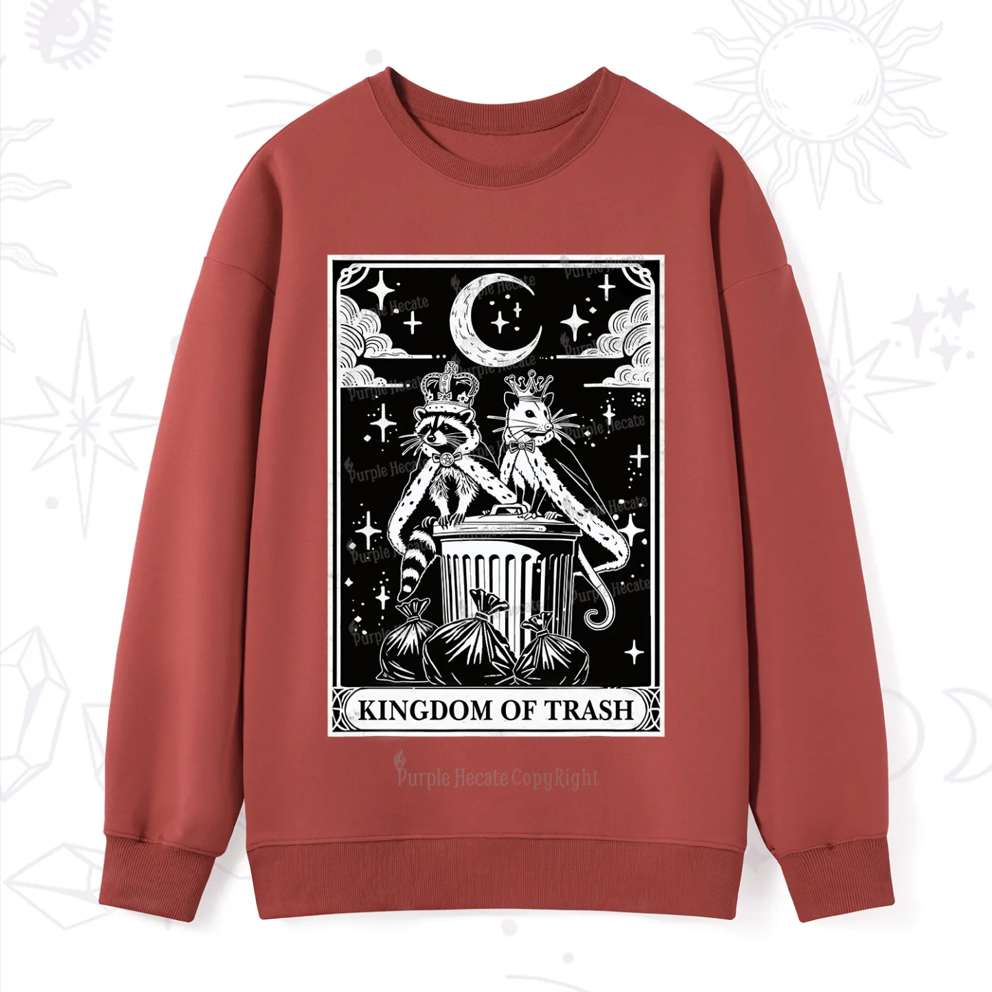 Purplehecate The Kingdom Of Trash Tarot Sweatshirt