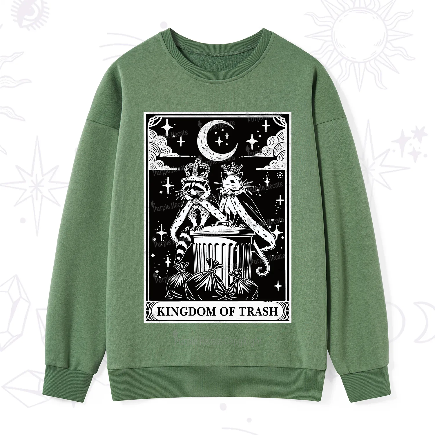 Purplehecate The Kingdom Of Trash Tarot Sweatshirt