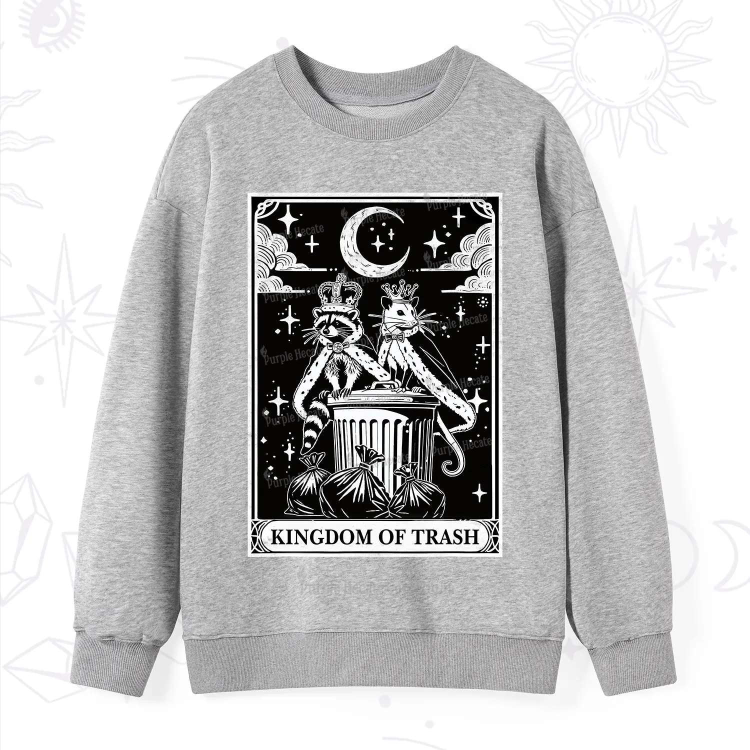 Purplehecate The Kingdom Of Trash Tarot Sweatshirt
