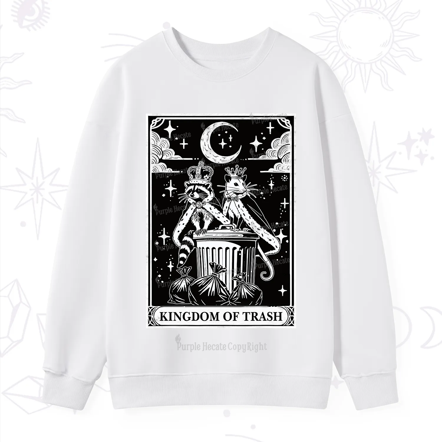 Purplehecate The Kingdom Of Trash Tarot Sweatshirt