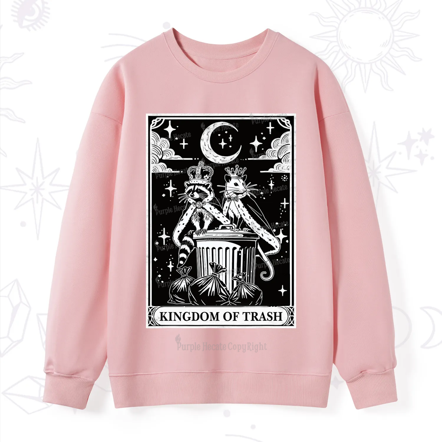 Purplehecate The Kingdom Of Trash Tarot Sweatshirt