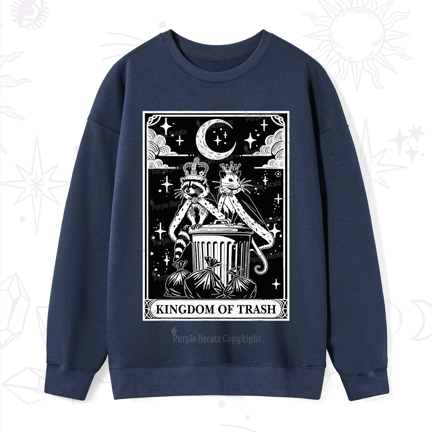 Purplehecate The Kingdom Of Trash Tarot Sweatshirt