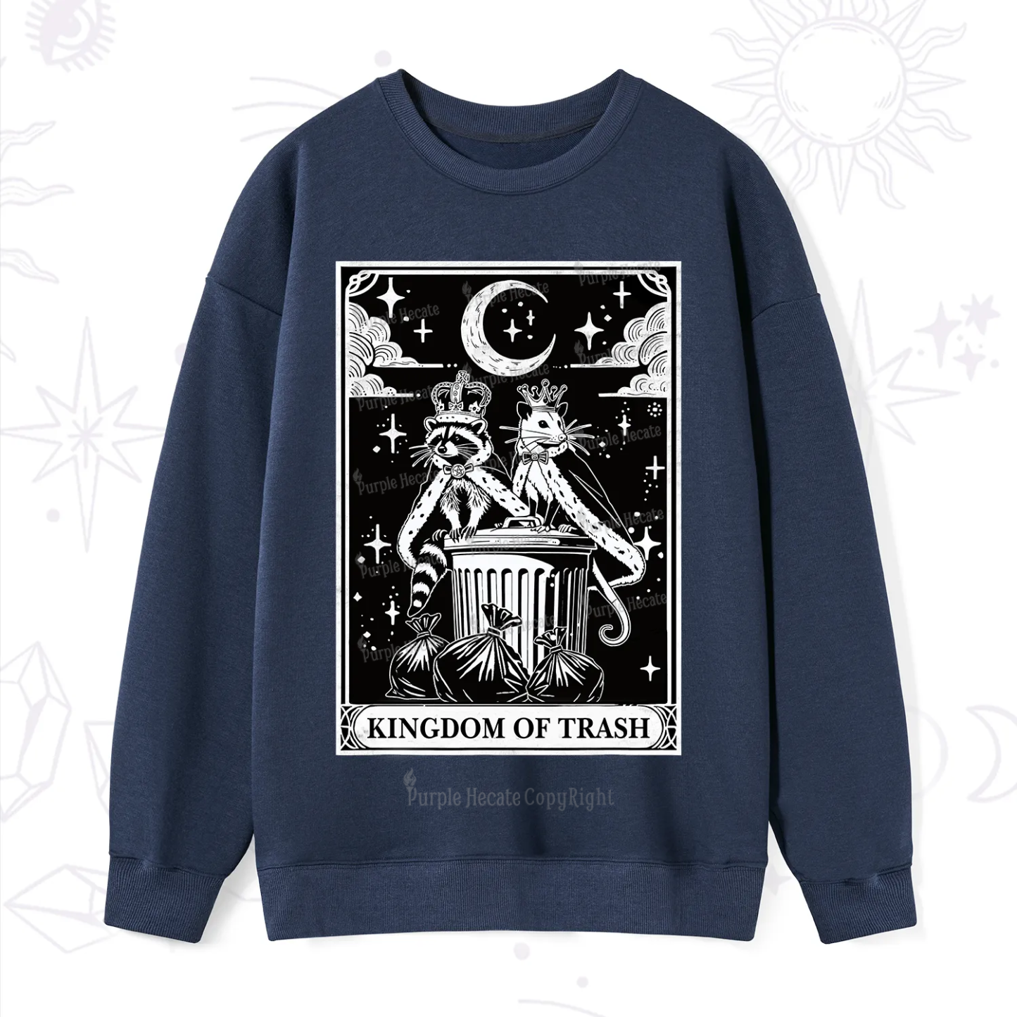 Purplehecate The Kingdom Of Trash Tarot Sweatshirt