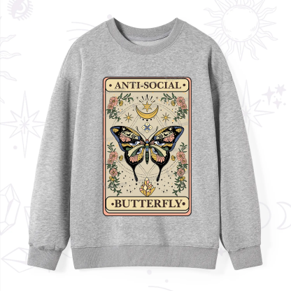 Purplehecate The Anti Social Nutterfly Oracle Card Sweatshirt