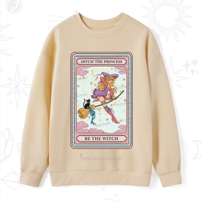 Purplehecate The Ditch The Princess Be The Witch Oracle Card Sweatshirt