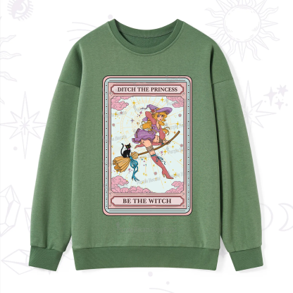 Purplehecate The Ditch The Princess Be The Witch Oracle Card Sweatshirt