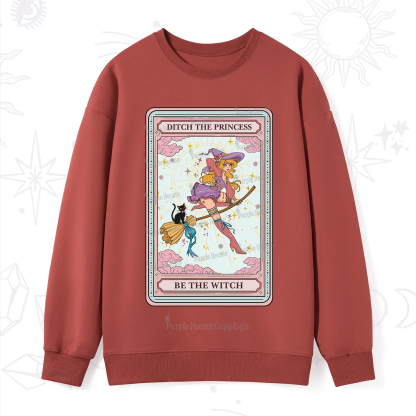Purplehecate The Ditch The Princess Be The Witch Oracle Card Sweatshirt