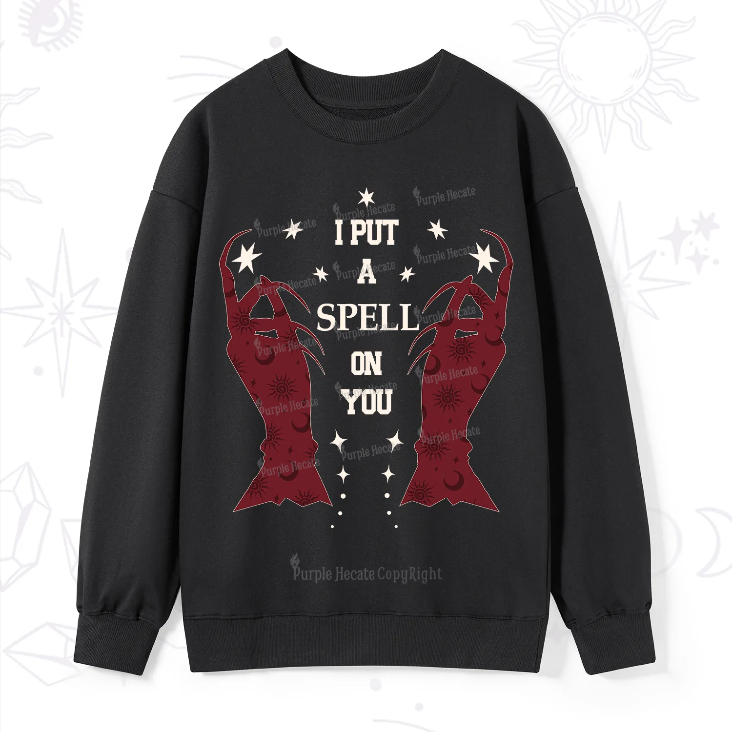 Purplehecate I Put A Spell On You Sweatshirt