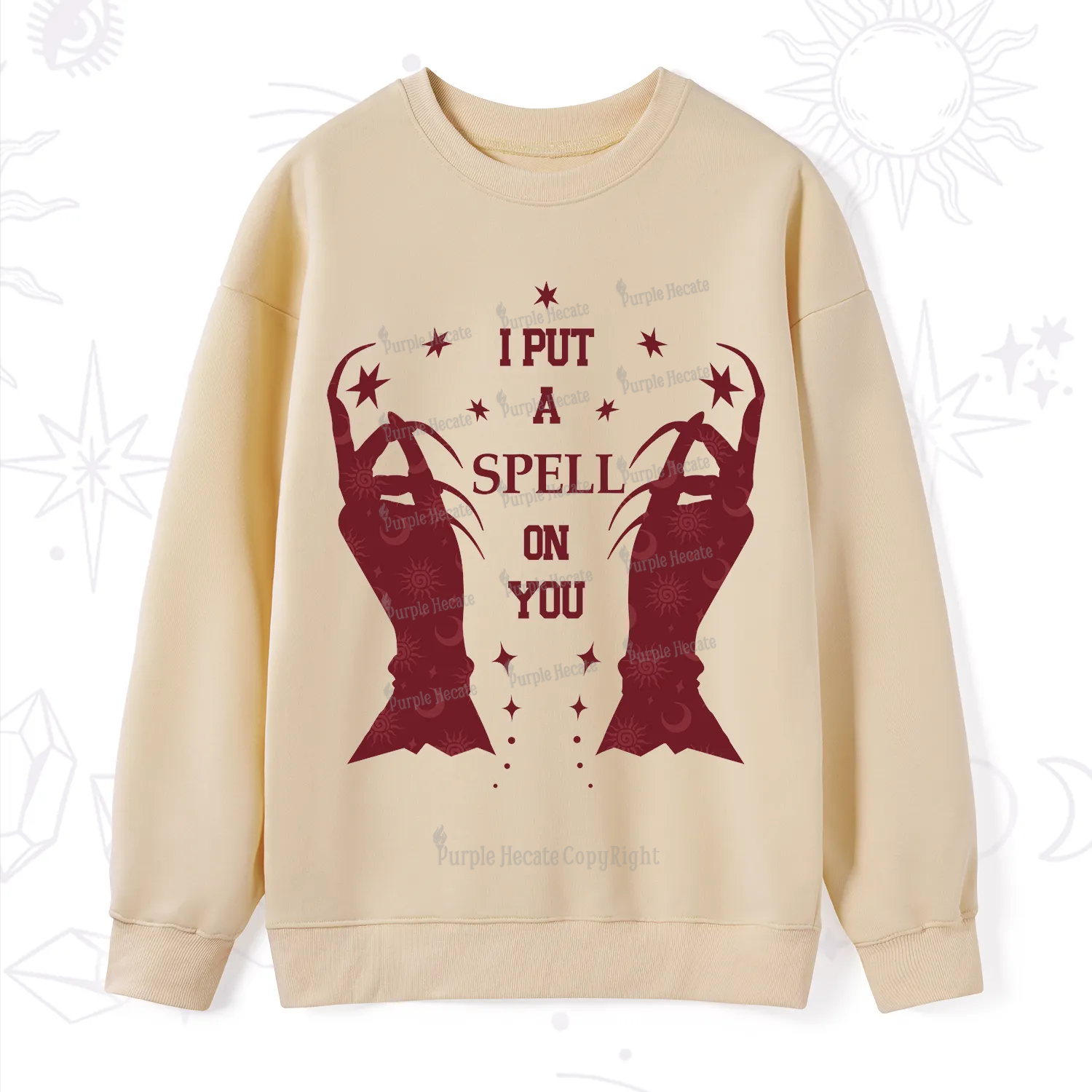 Purplehecate I Put A Spell On You Sweatshirt