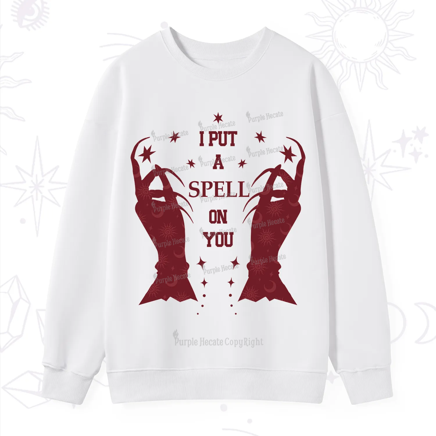 Purplehecate I Put A Spell On You Sweatshirt