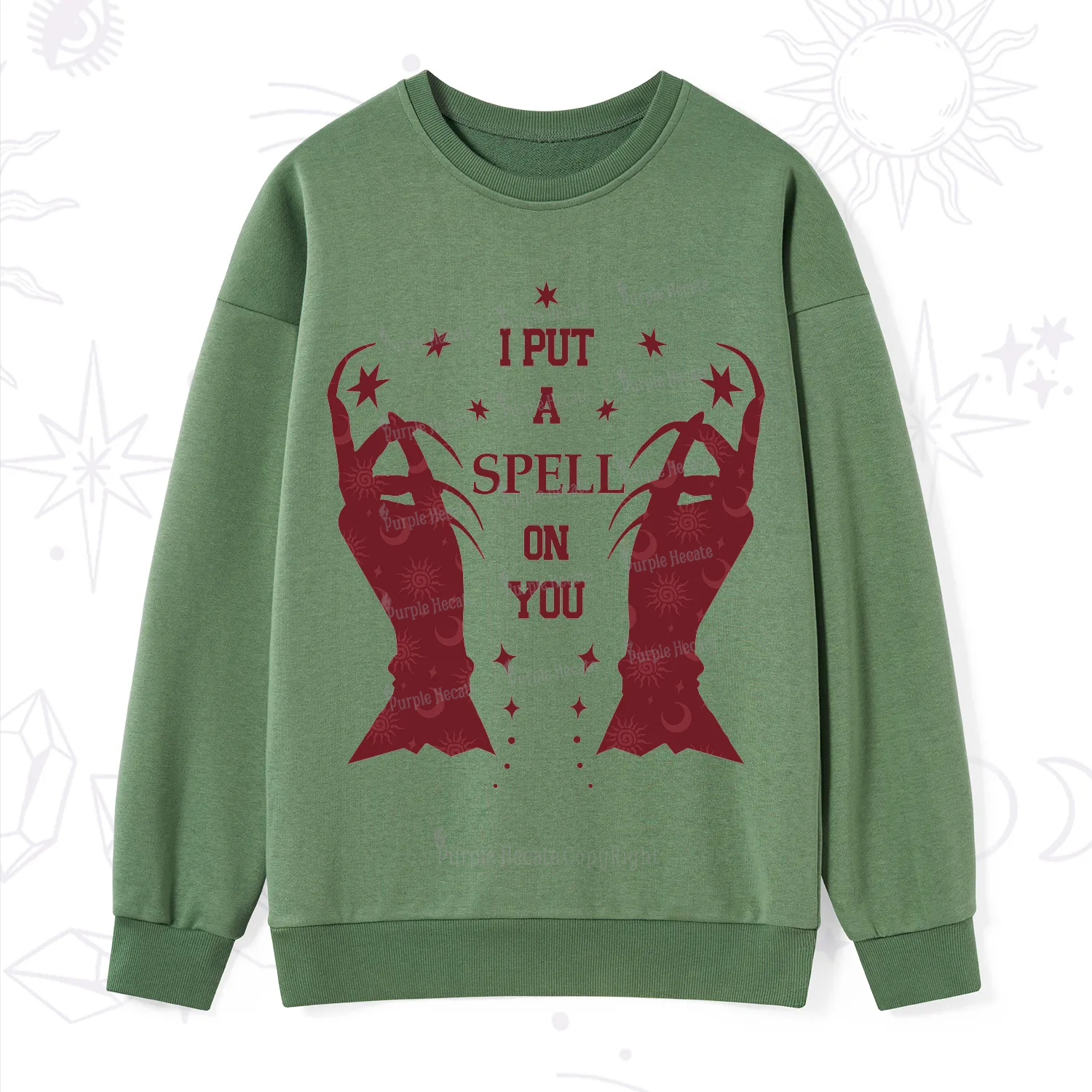 Purplehecate I Put A Spell On You Sweatshirt