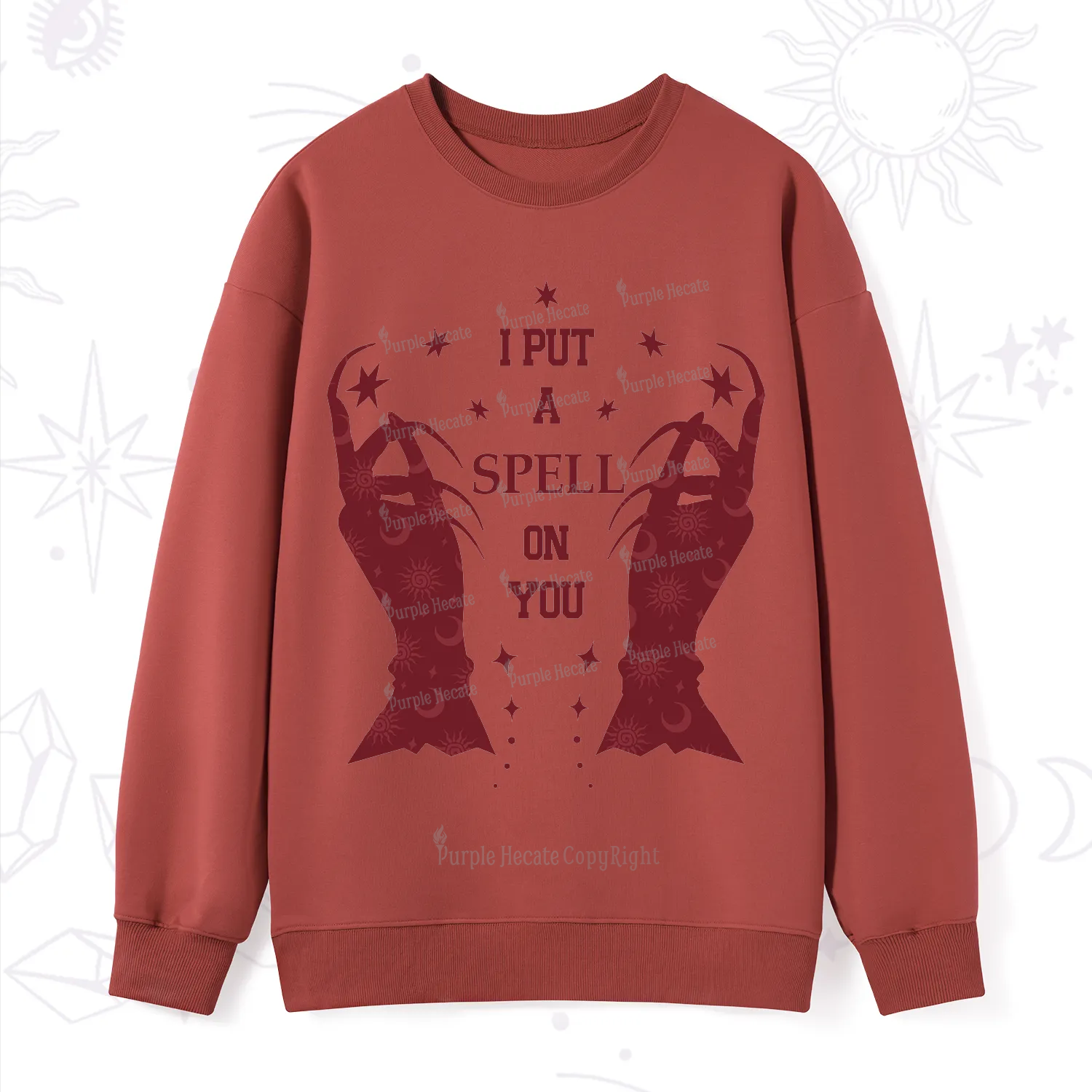 Purplehecate I Put A Spell On You Sweatshirt