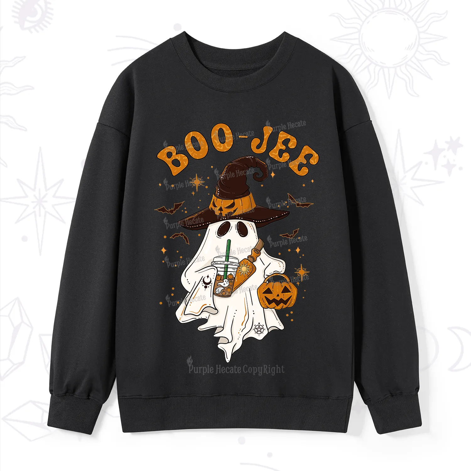 Purplehecate Boo Jee Halloween Sweatshirt