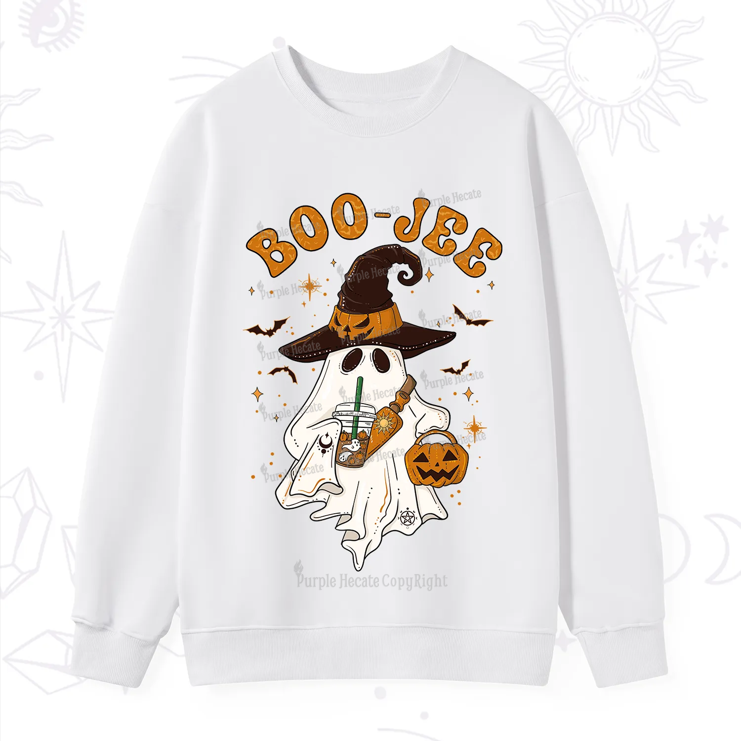 Purplehecate Boo Jee Halloween Sweatshirt