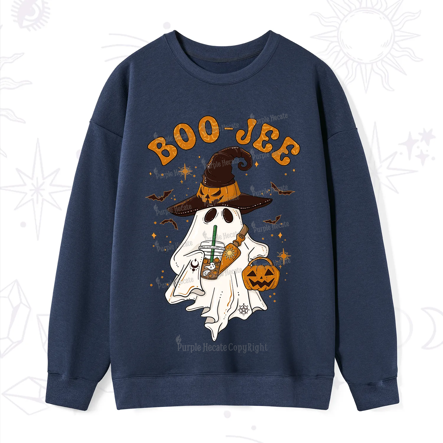 Purplehecate Boo Jee Halloween Sweatshirt