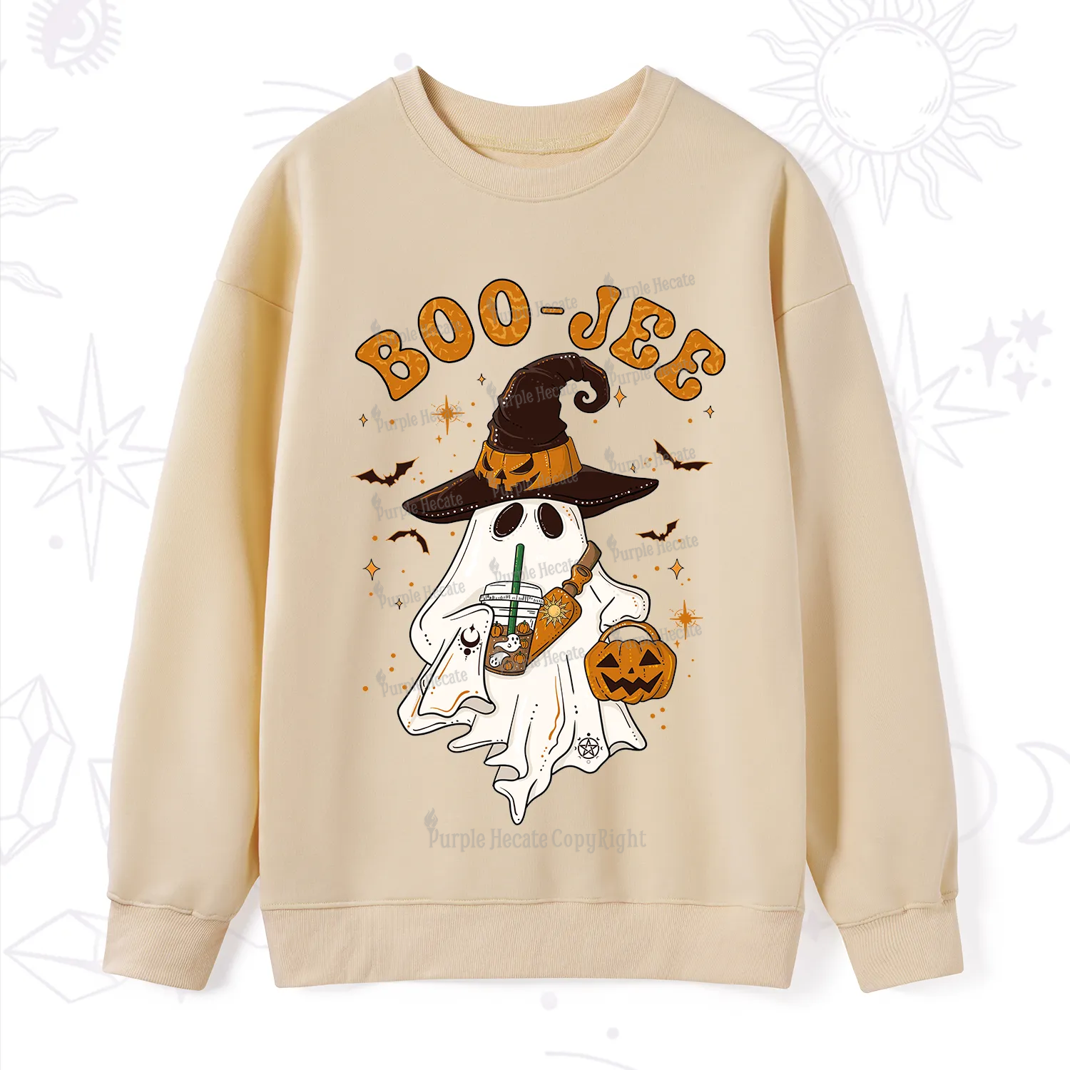 Purplehecate Boo Jee Halloween Sweatshirt