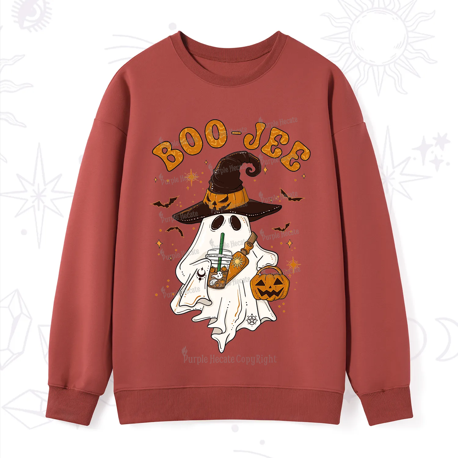 Purplehecate Boo Jee Halloween Sweatshirt