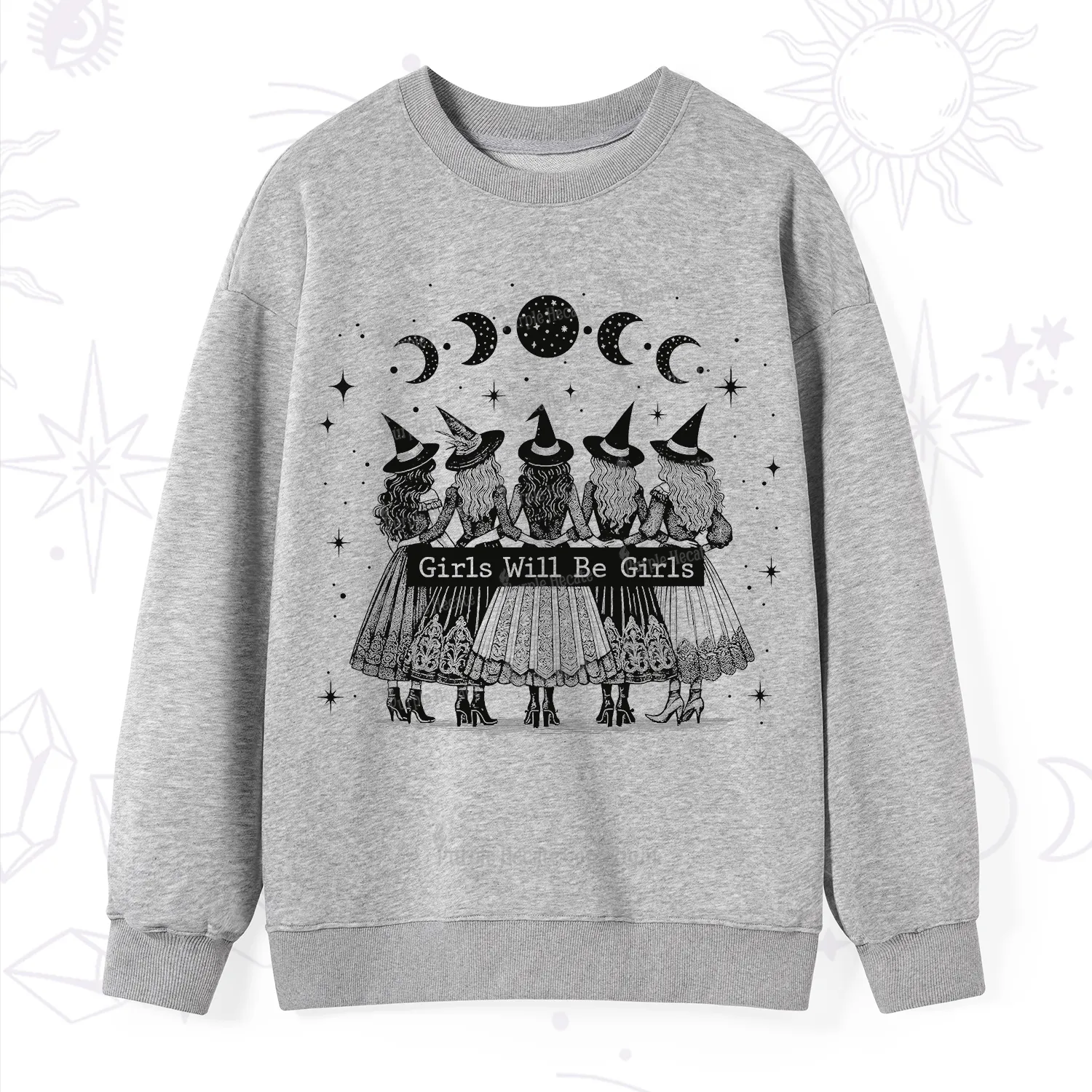 Purplehecate Girls Will Be Girls Witch Power Sweatshirt