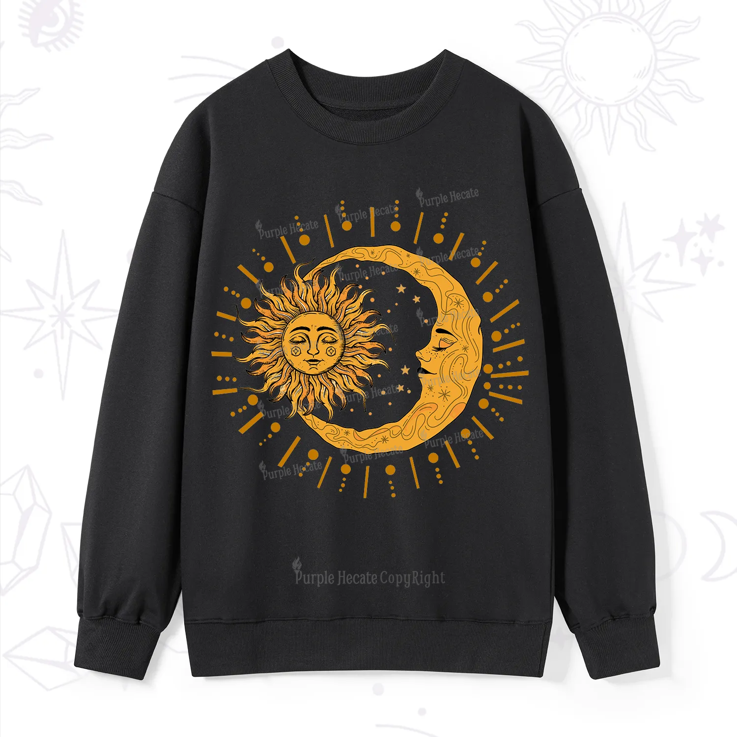 Purplehecate Solar & Lunar Spirit Sweatshirt