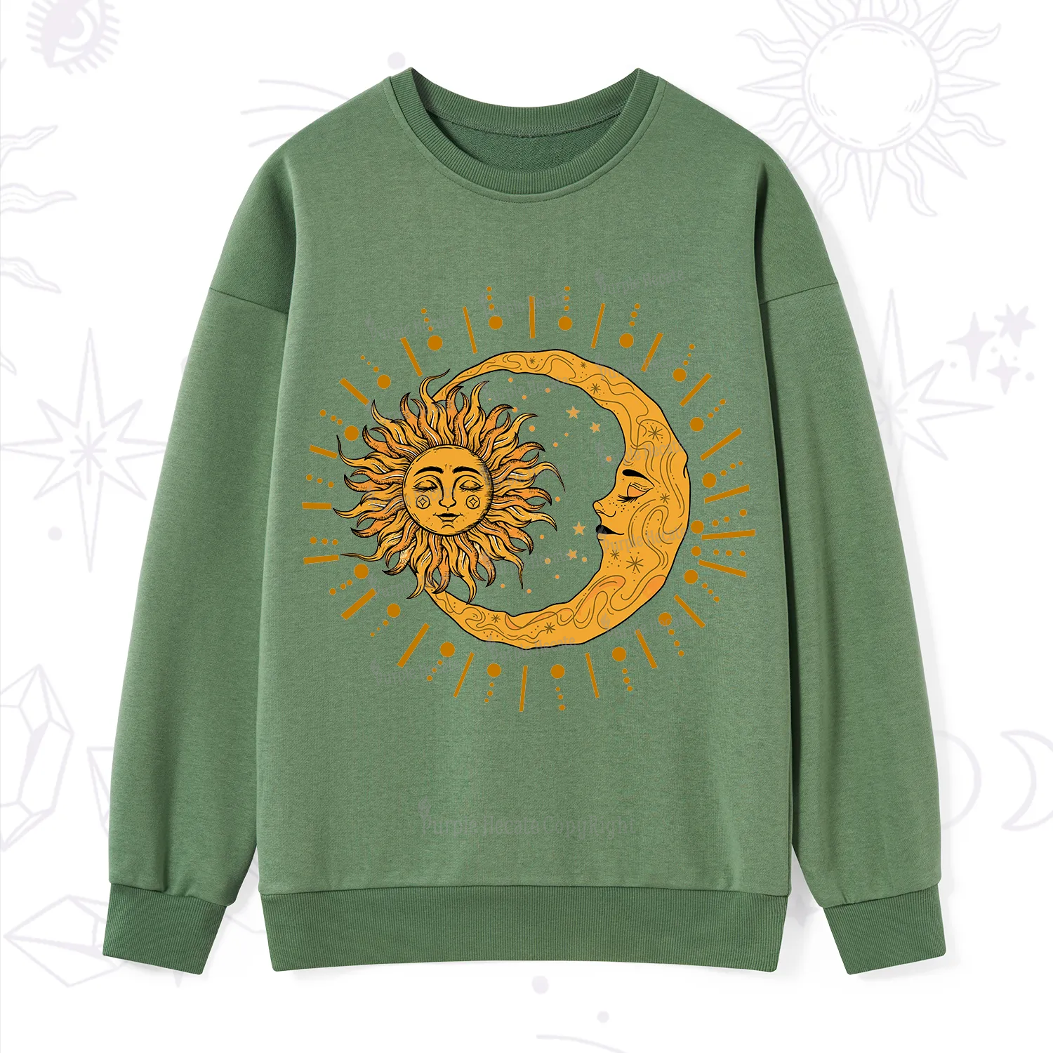 Purplehecate Solar & Lunar Spirit Sweatshirt