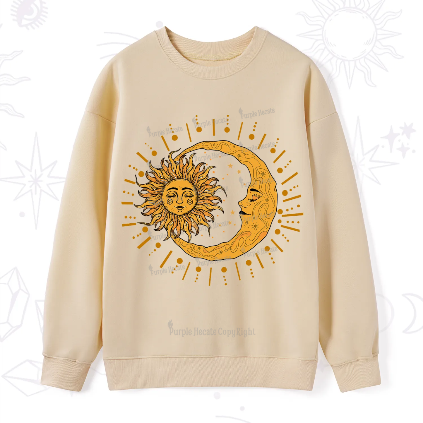 Purplehecate Solar & Lunar Spirit Sweatshirt