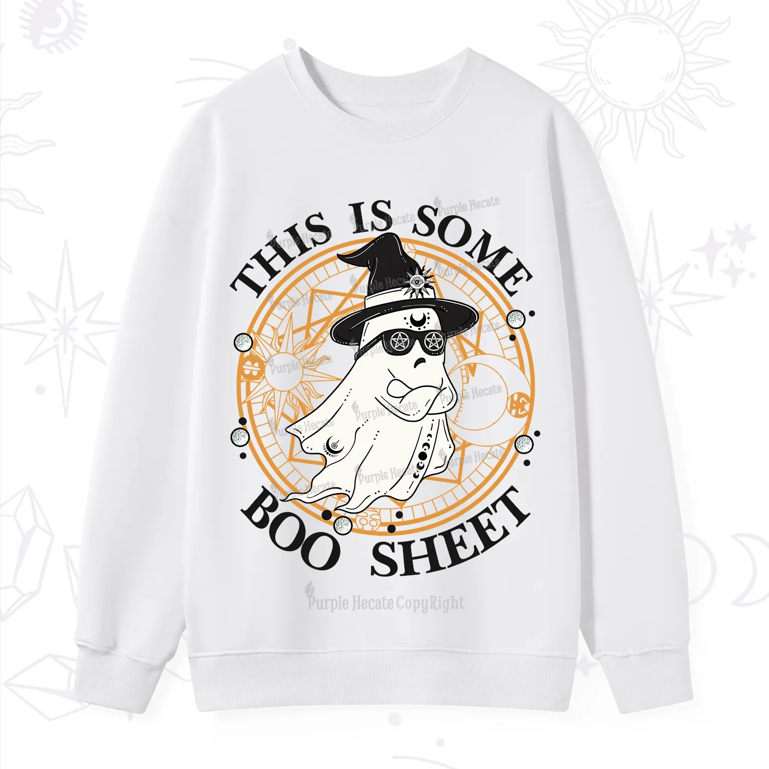 Purplehecate This Is Some Boo Sheet Halloween Sweatshirt