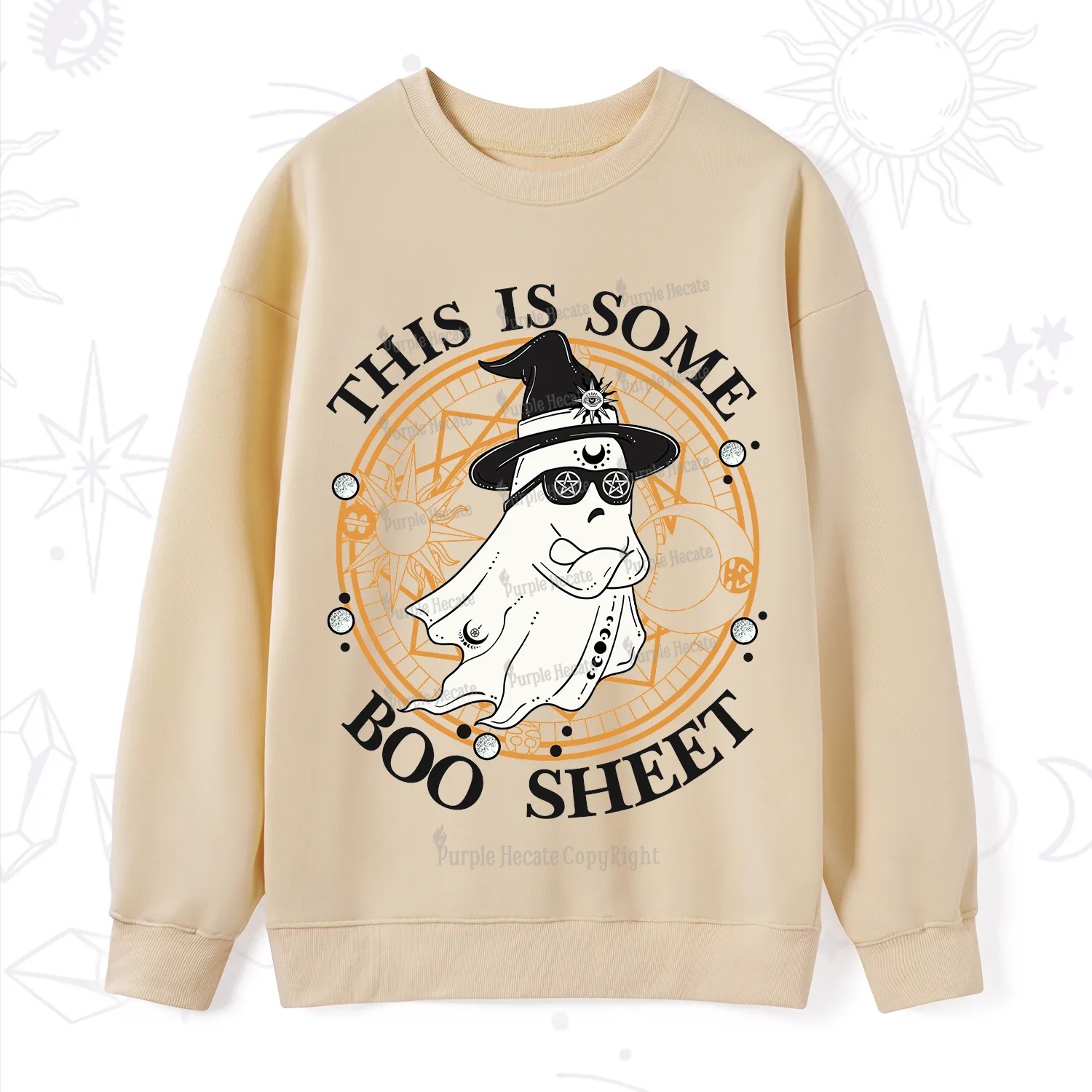 Purplehecate This Is Some Boo Sheet Halloween Sweatshirt