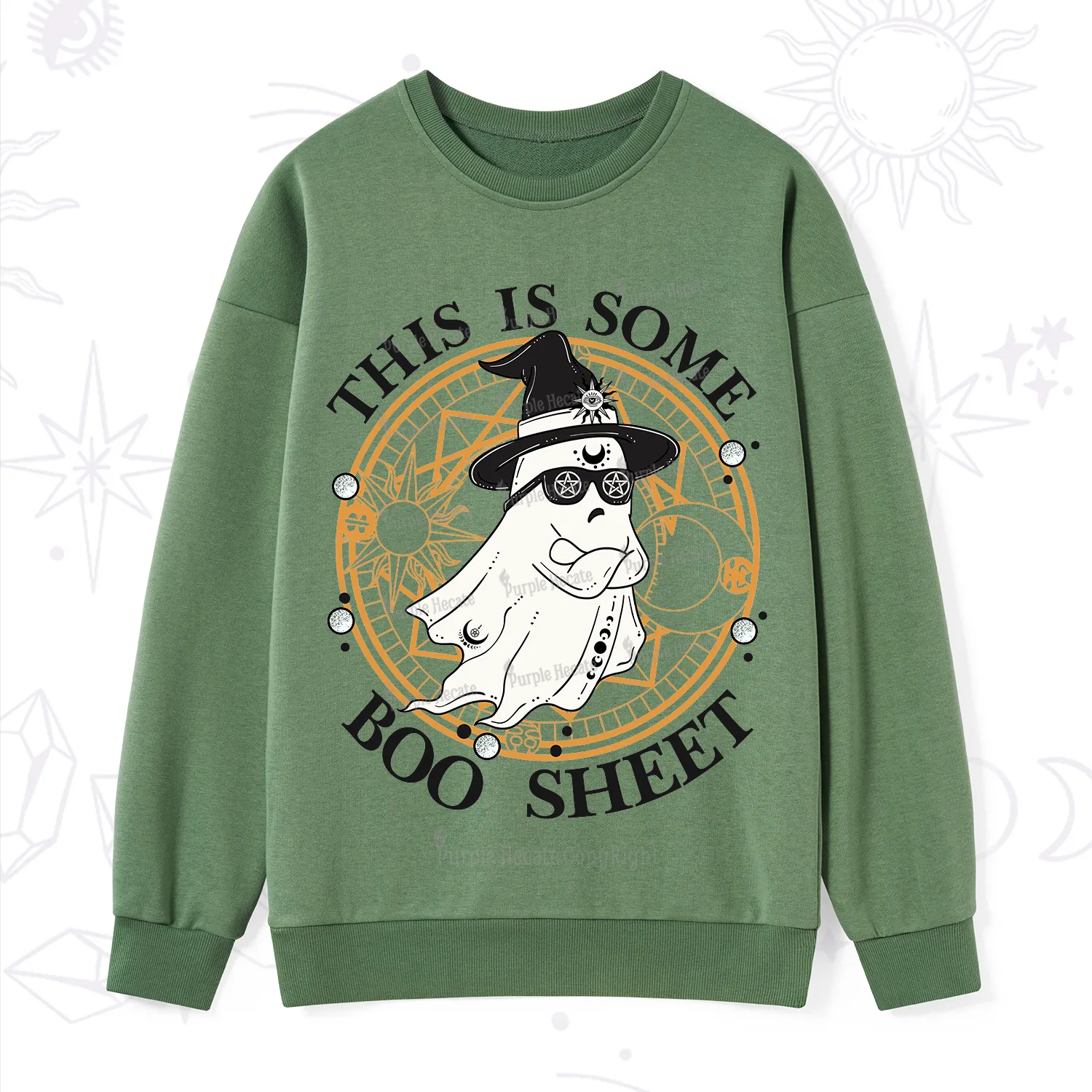 Purplehecate This Is Some Boo Sheet Halloween Sweatshirt