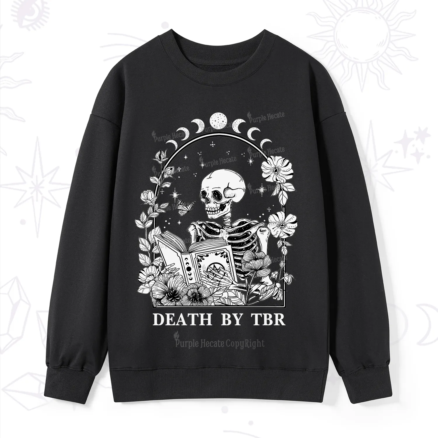 Purplehecate Death By TBR Sweatshirt