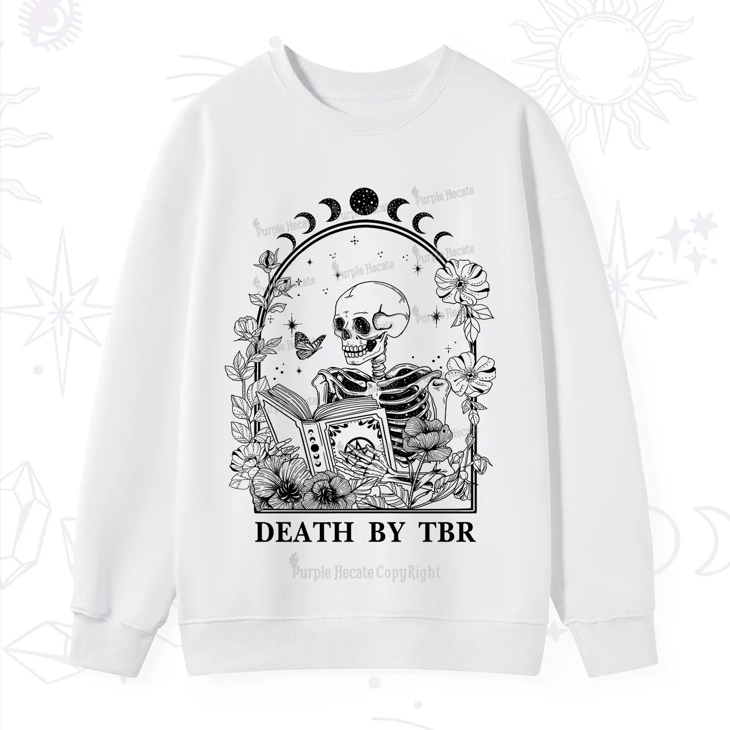 Purplehecate Death By TBR Sweatshirt