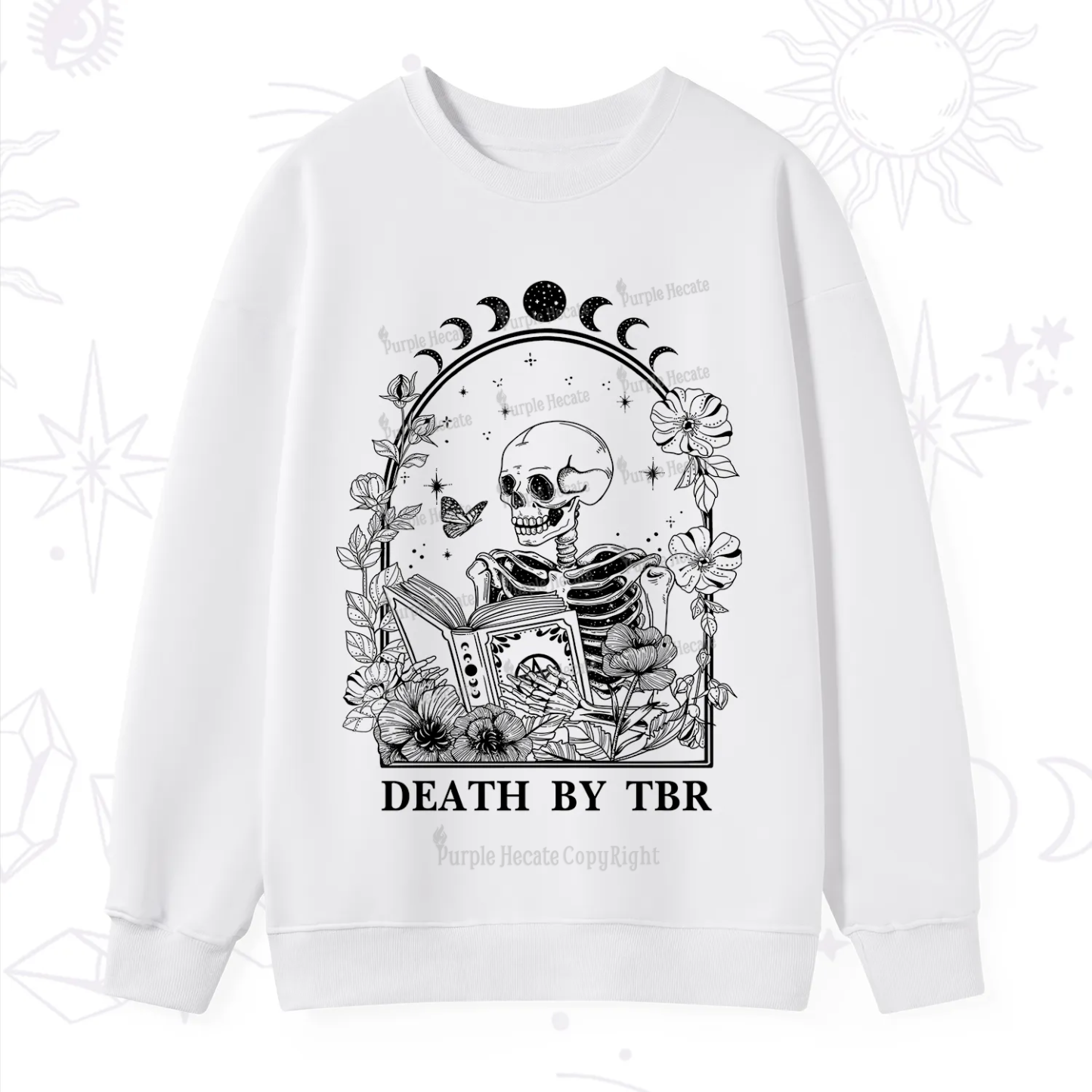 Purplehecate Death By TBR Sweatshirt