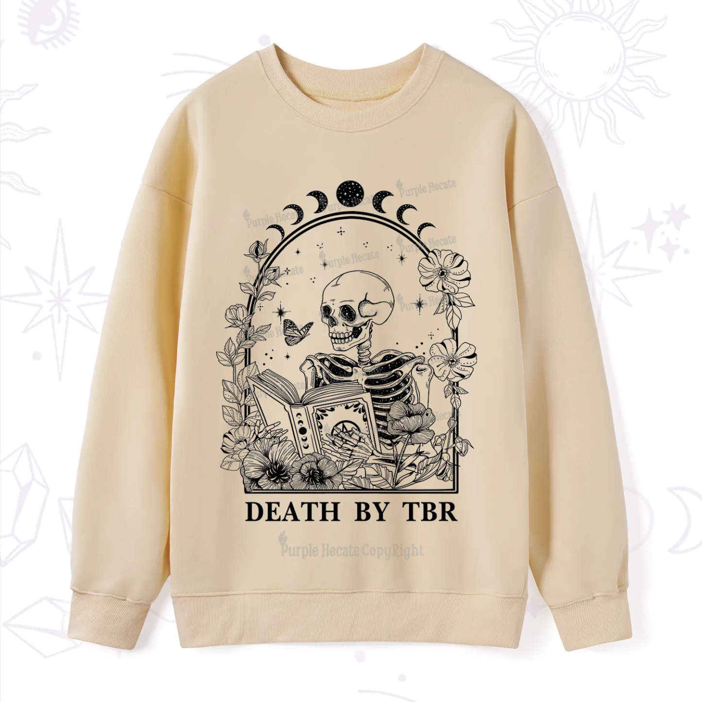 Purplehecate Death By TBR Sweatshirt