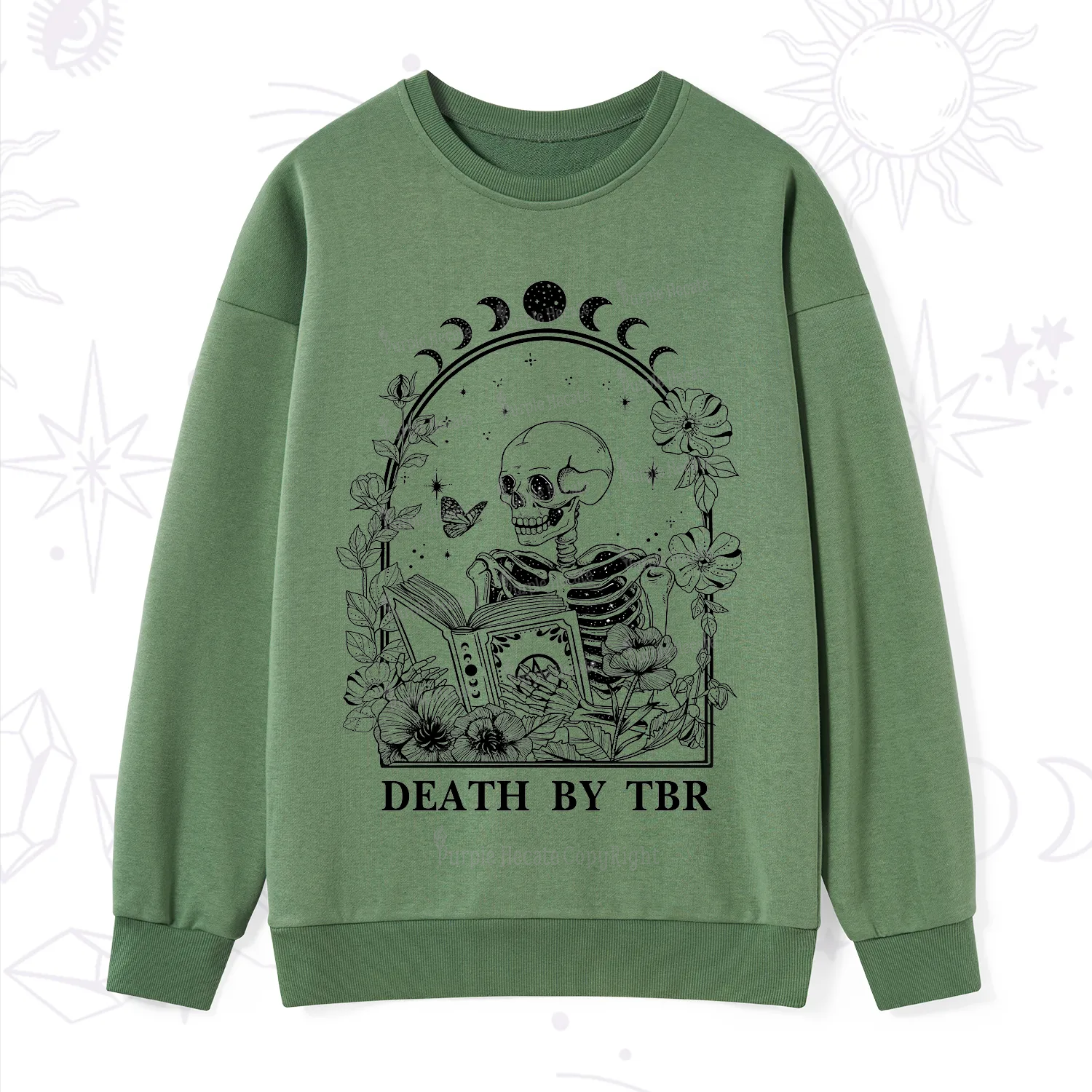 Purplehecate Death By TBR Sweatshirt