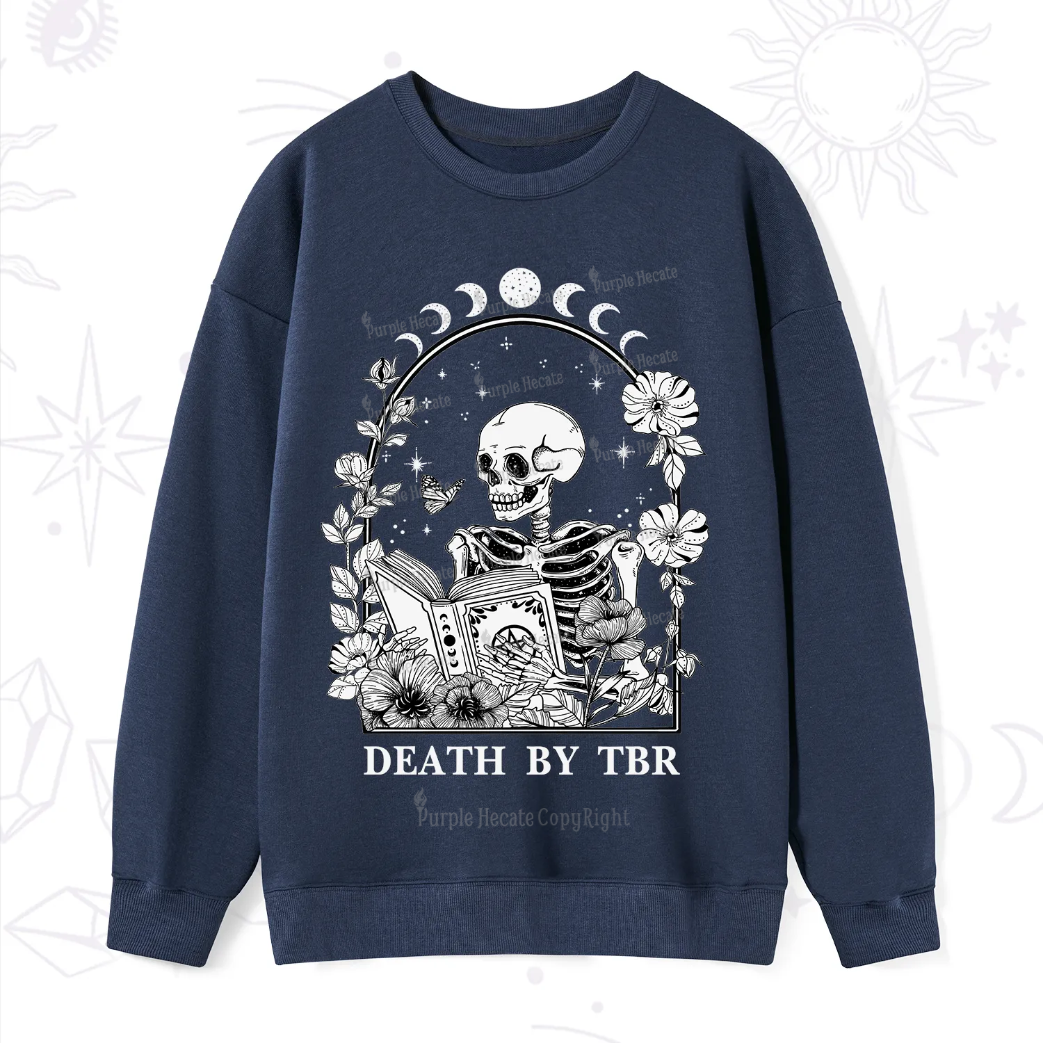 Purplehecate Death By TBR Sweatshirt