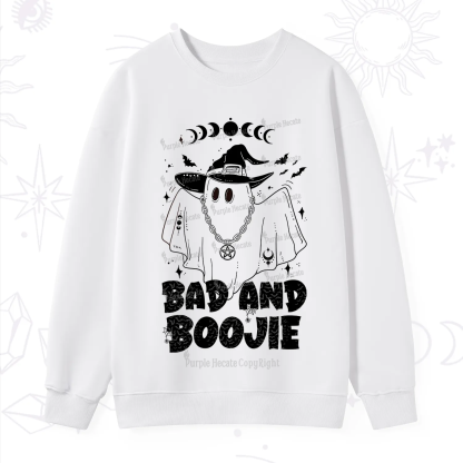 Purplehecate Bad and Boo Jee Halloween Sweatshirt