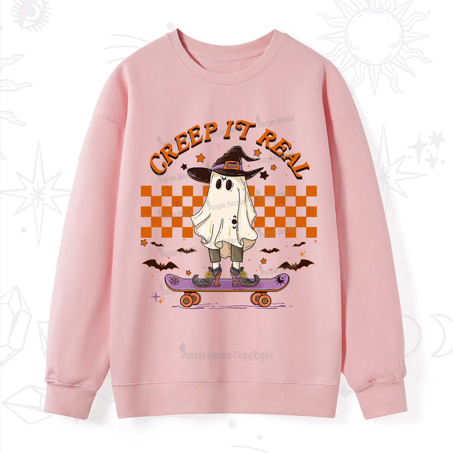 Purplehecate Creep It Real Halloween Sweatshirt