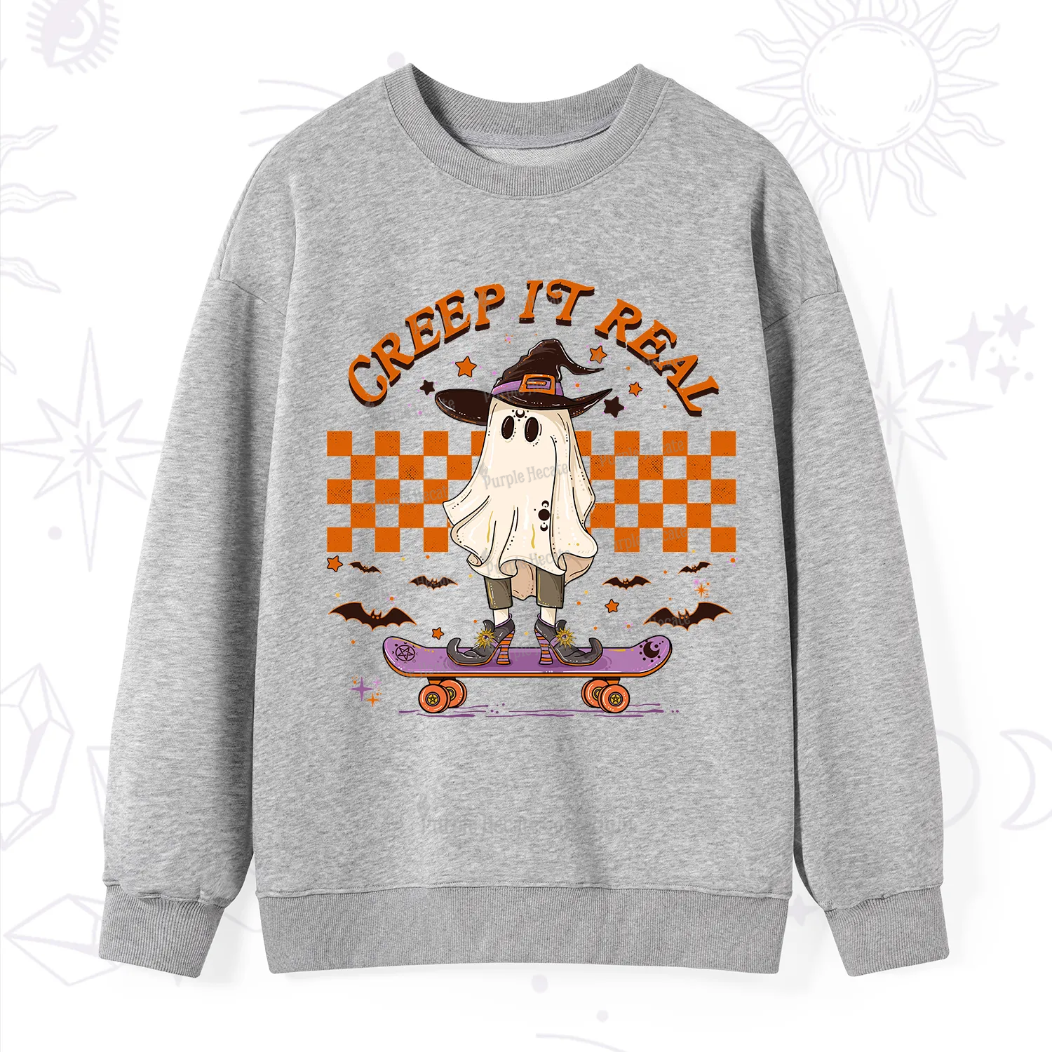 Purplehecate Creep It Real Halloween Sweatshirt