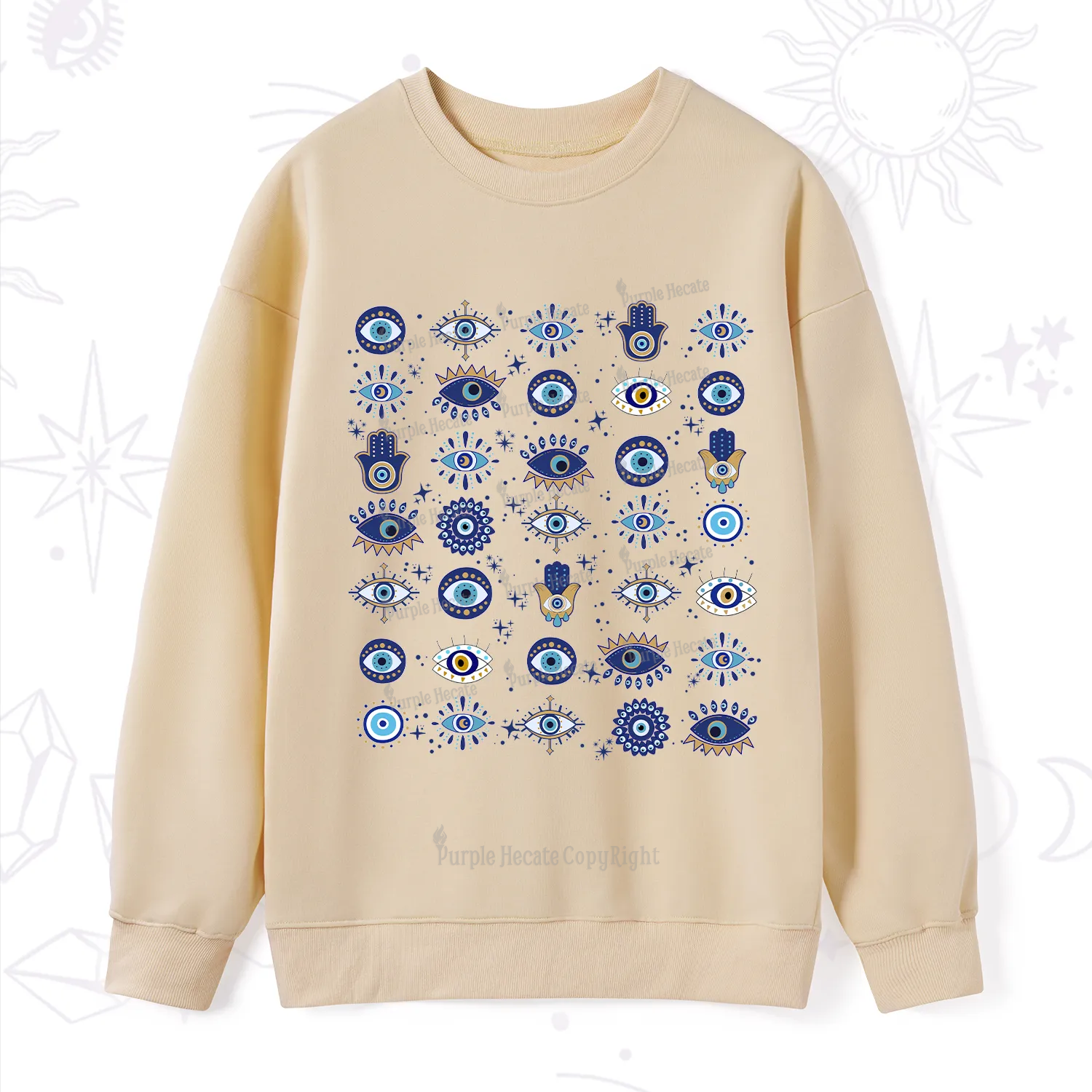 Purplehecate Evil Eye Protection Sweatshirt