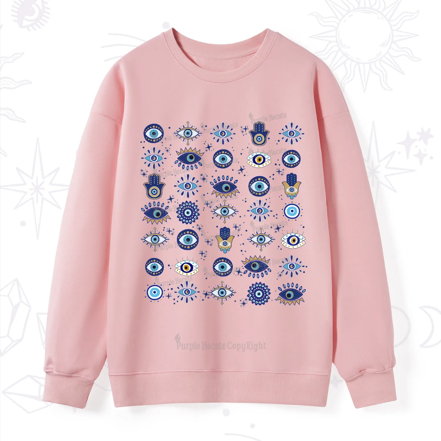 Purplehecate Evil Eye Protection Sweatshirt