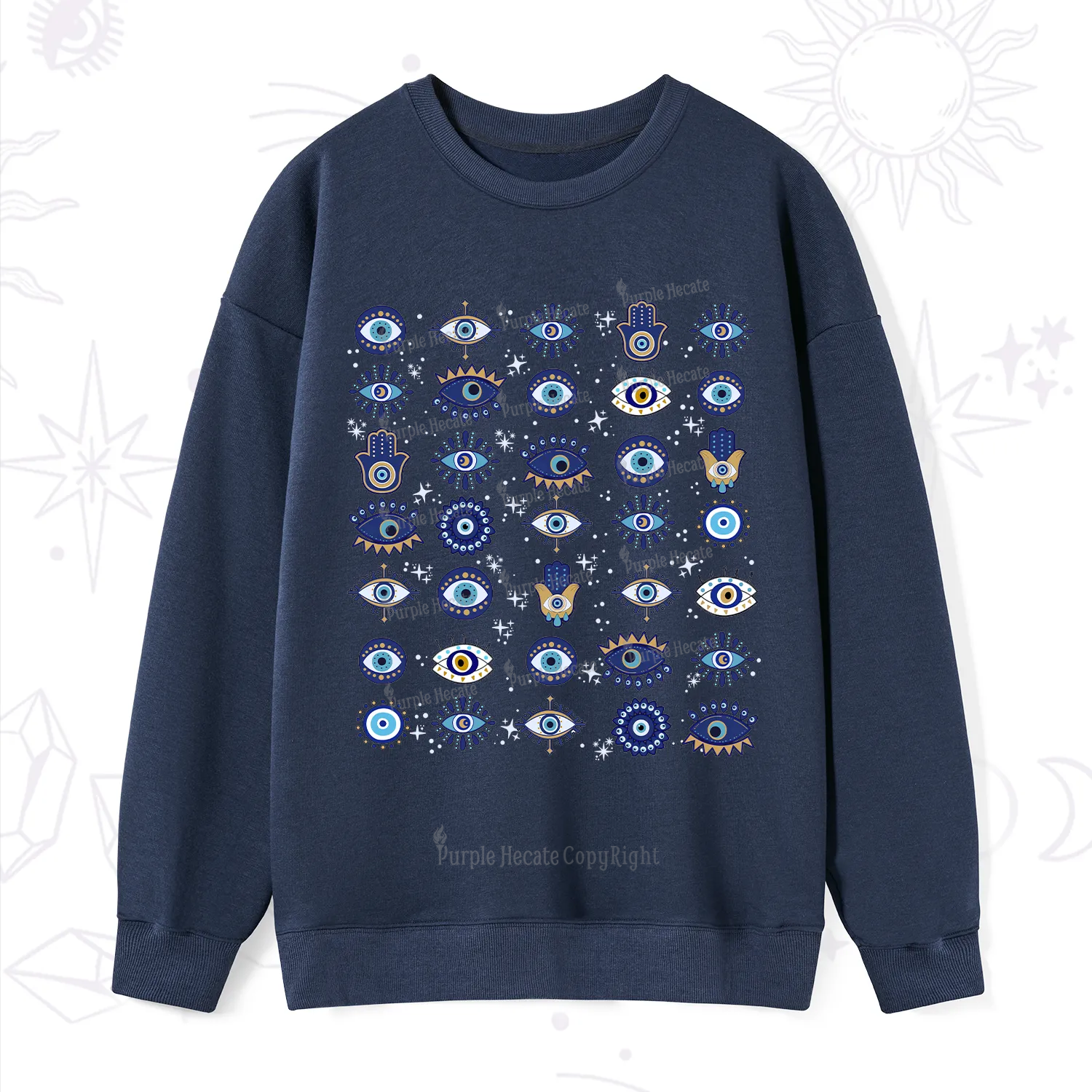 Purplehecate Evil Eye Protection Sweatshirt