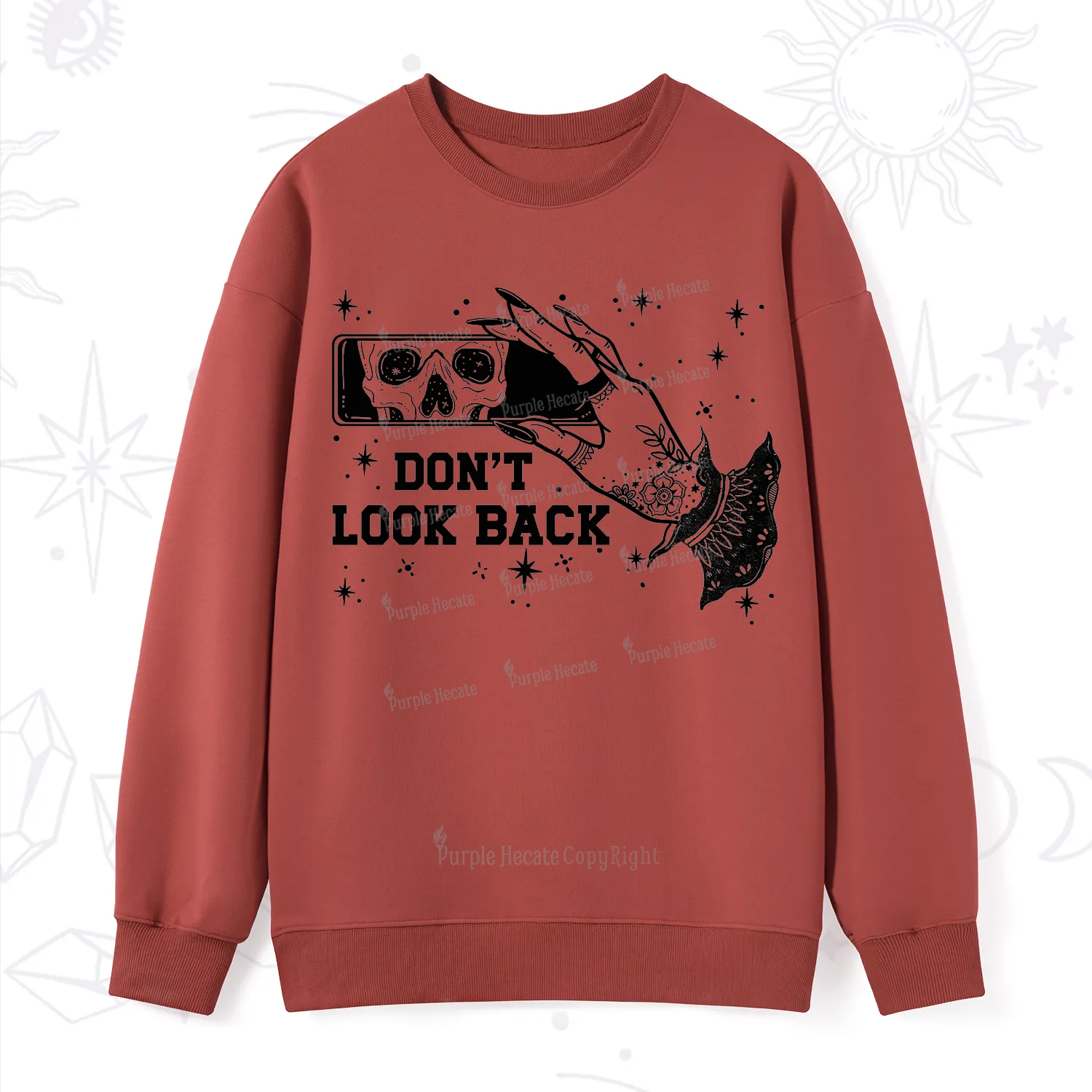 Purplehecate Don't Look Back Sweatshirt