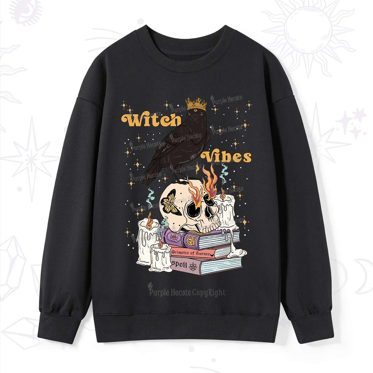 Purplehecate Witch Vibes Sweatshirt