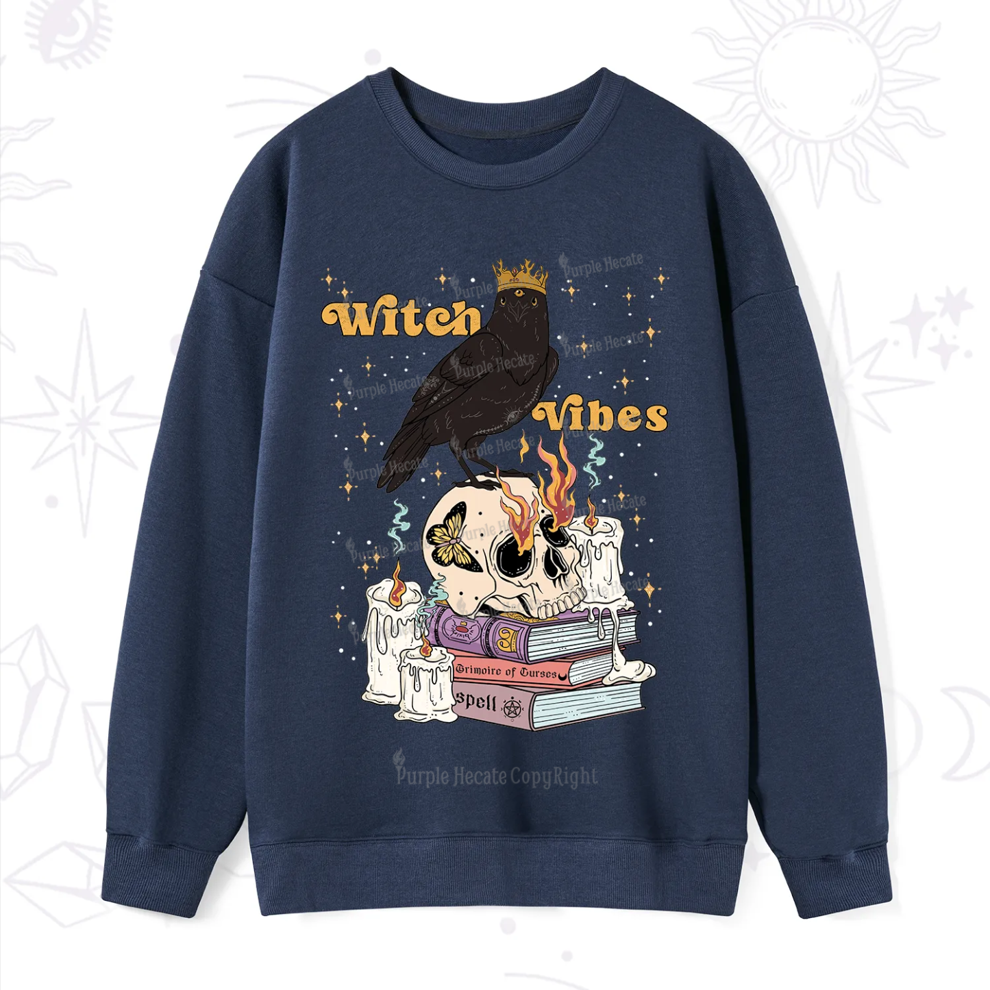 Purplehecate Witch Vibes Sweatshirt